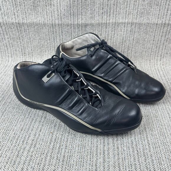 adidas gazelle silver green womens Porsche Design Bounce:S4 Sneaker Leather Shoes Leather - Black - Mens